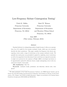 Low-Frequency Robust Cointegration Testing