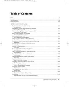 Table of Contents