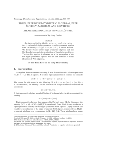 TREES, FREE RIGHT-SYMMETRIC ALGEBRAS, FREE NOVIKOV ALGEBRAS AND IDENTITIES