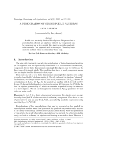 A PERIODISATION OF SEMISIMPLE LIE ALGEBRAS