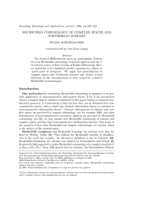 HOCHSCHILD COHOMOLOGY OF COMPLEX SPACES AND NOETHERIAN SCHEMES