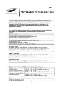 PREPARATION OF BUILDING PLANS