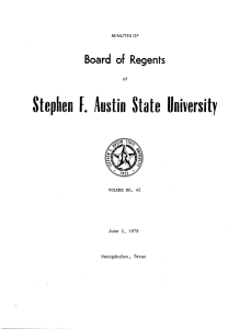 Stephen F.  Austin State University Board of Regents of Nacogdoches,  Texas