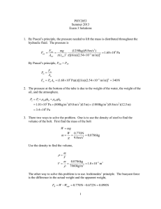 PHY2053 Summer 2013 Exam 3 Solutions