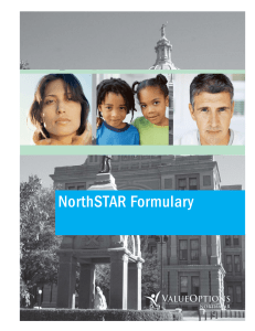 NorthSTAR Formulary    1 