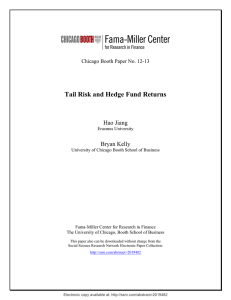 Tail Risk and Hedge Fund Returns  Hao Jiang Bryan Kelly