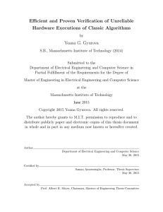 Efficient and Proven Verification of Unreliable Hardware Executions of Classic Algorithms