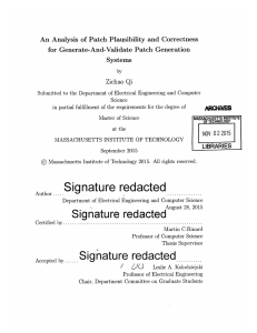 An  Analysis  of  Patch  Plausibility ... for  Generate-And-Validate  Patch  Generation Systems