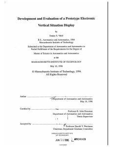 Development  and Evaluation of a Prototype Electronic Vertical Situation Display