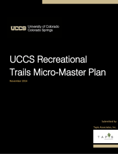 UCCS Recreational Trails Micro-Master Plan  November 2014