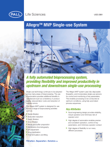 Allegro MVP Single-use System