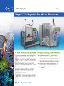 Allegro STR Single-Use Stirred Tank Bioreactors ™