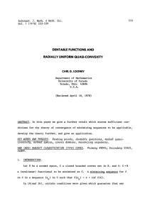 DENTABLE FUNCTIONS AND RADIALLY UNIFORM QUASI-CONVEXITY