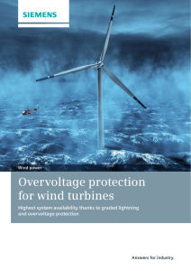 Overvoltage protection for wind turbines s Highest system availability thanks to graded lightning