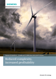 Reduced complexity, increased profitability Answers for energy.