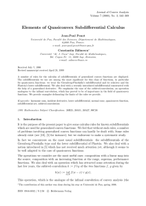Elements of Quasiconvex Subdifferential Calculus Jean-Paul Penot Journal of Convex Analysis