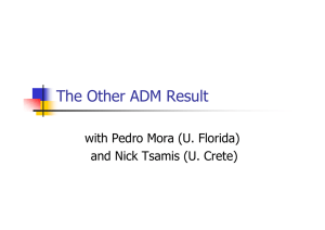 The Other ADM Result with Pedro Mora (U. Florida)