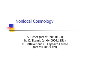 Nonlocal Cosmology