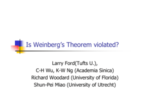 Is Weinberg’s Theorem violated?