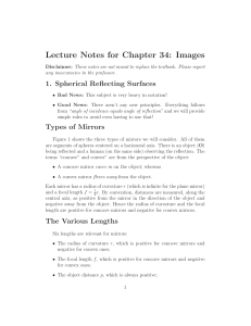 Lecture Notes for Chapter 34: Images