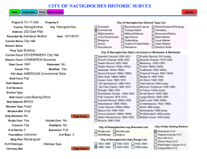 CITY OF NACOGDOCHES HISTORIC SURVEY TX-11-028 Nacogdoches 202 East Pilar