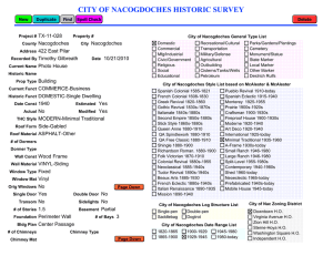 CITY OF NACOGDOCHES HISTORIC SURVEY TX-11-028 Nacogdoches 422 East Pilar