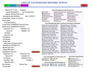 CITY OF NACOGDOCHES HISTORIC SURVEY TX-11-028 Nacogdoches 406 East Main Street