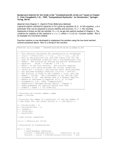 Background material for the Scilab script “CompHydraulicsIII_Script.sce” based on Chapter