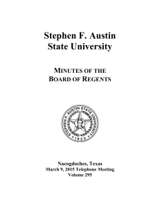 Stephen F. Austin State University M