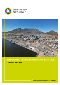 INTEGRATED DEVELOPMENT PLAN 2012 – 2017 2014/15 REVIEW