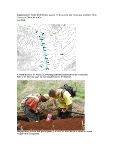 Supplementary Water Distribution System for Roovisem and Ndzen Zui Quarters,... Cameroon, West AfricaCar