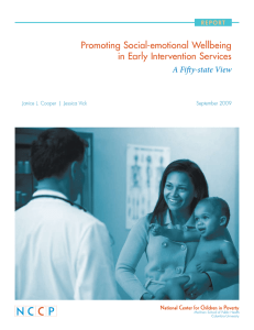 Promoting Social-emotional Wellbeing in Early Intervention Services A Fifty-state View