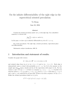 On the infinite differentiability of the right edge in the