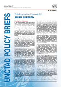 Building a development-led green economy UNCTAD N° 23, June 2011