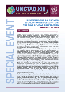 SUSTAINING THE PALESTINIAN ECONOMY UNDER OCCUPATION: THE ROLE OF ARAB COOPERATION
