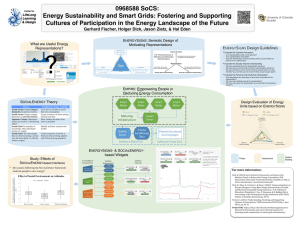 0968588 SoCS: Energy Sustainability and Smart Grids: Fostering and Supporting