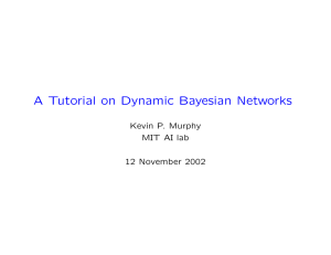 A Tutorial on Dynamic Bayesian Networks Kevin P. Murphy MIT AI lab