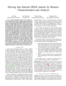 Delving into Internet DDoS Attacks by Botnets: Characterization and Analysis