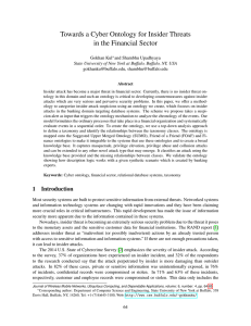 Towards a Cyber Ontology for Insider Threats in the Financial Sector