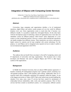 Integration of DSpace with Computing Center Services