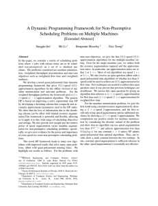 A Dynamic Programming Framework for Non-Preemptive Scheduling Problems on Multiple Machines