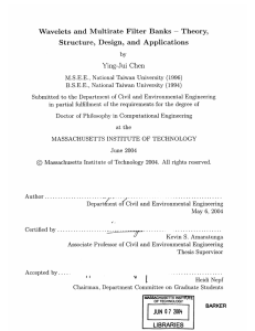 Wavelets  and  Multirate Filter  Banks Theory, Ying-Jui  Chen