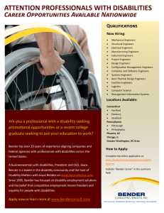 ATTENTION PROFESSIONALS WITH DISABILITIES Career Opportunities Available Nationwide Qualifications