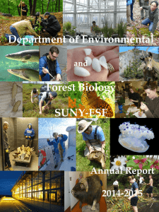 Department of Environmental  Forest Biology SUNY-ESF