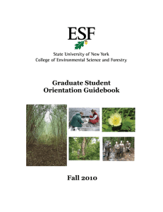 Graduate Student Orientation Guidebook Fall 2010