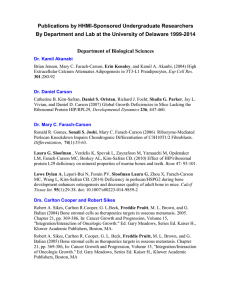 Publications by HHMI-Sponsored Undergraduate Researchers