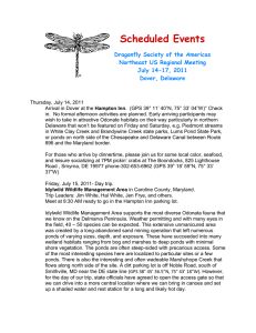 Scheduled Events  Dragonfly Society of the Americas Northeast US Regional Meeting