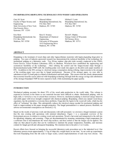 INCORPORATING BIOPULPING TECHNOLOGY INTO WOOD YARD OPERATIONS Gary M. Scott Masood Akhtar