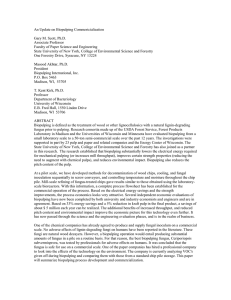 An Update on Biopulping Commericialization  Gary M. Scott, Ph.D. Associate Professor