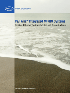 Pall Aria Integrated MF/RO Systems ™